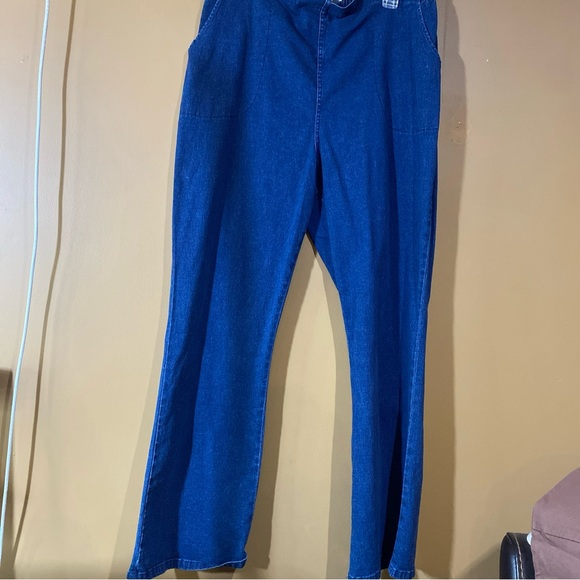 222OSO Casuals Size XL Pull On Jeans High Rise Bootcut Comfort Stretch Waistband - Picture 3 of 7